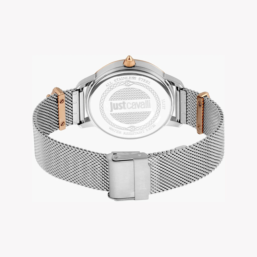 JUST CAVALLI Women's Watch with Silver Stainless Steel Case and Silver Stainless Steel Band-i-Watch-3