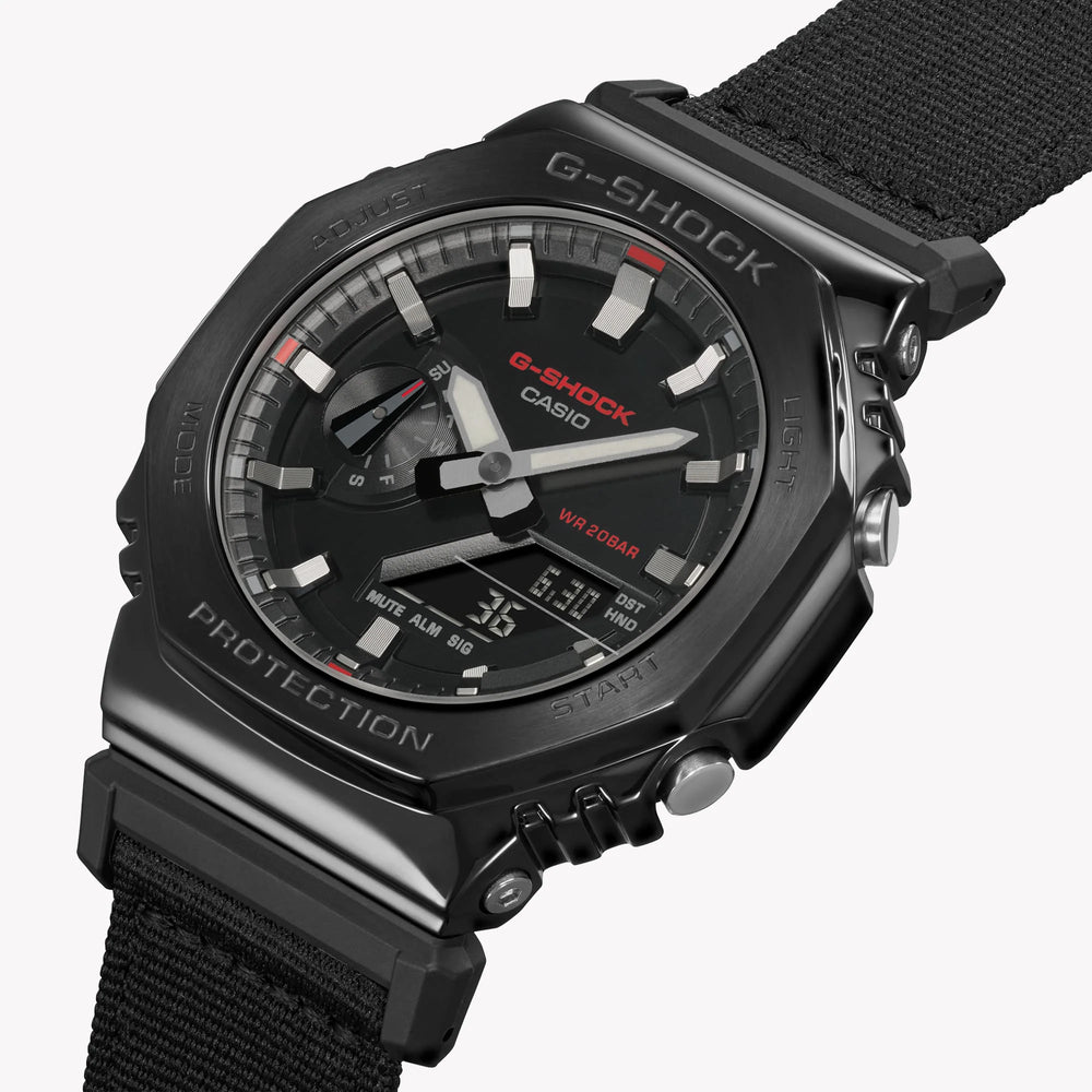 G-Shock Men's Black Stainless Steel, Black Resin | Gm-2100cb-1adr by i-watch