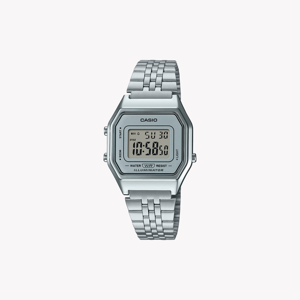 CASIO LA-680WA-7DF - ELEGANTLY TIMELESS WOMEN'S DIGITAL WATCH WITH SPLASH RESISTANCE