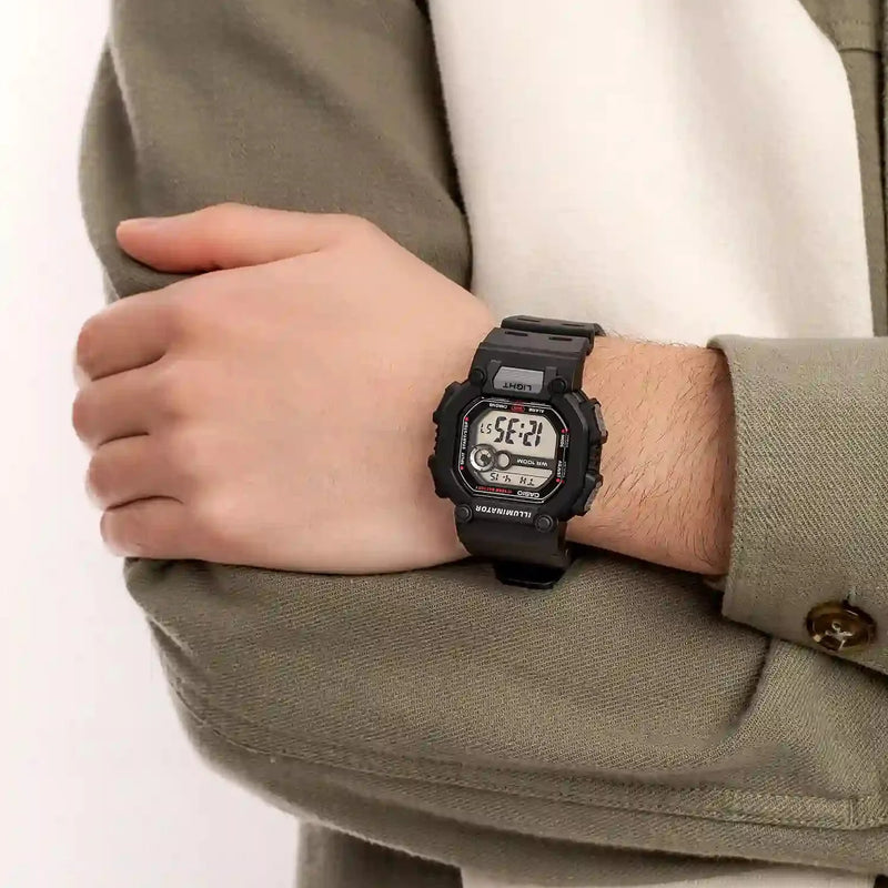 Casio W-737h-1avdf - Rugged Sportsman Digital Watch With Black Resin Band by i-watch
