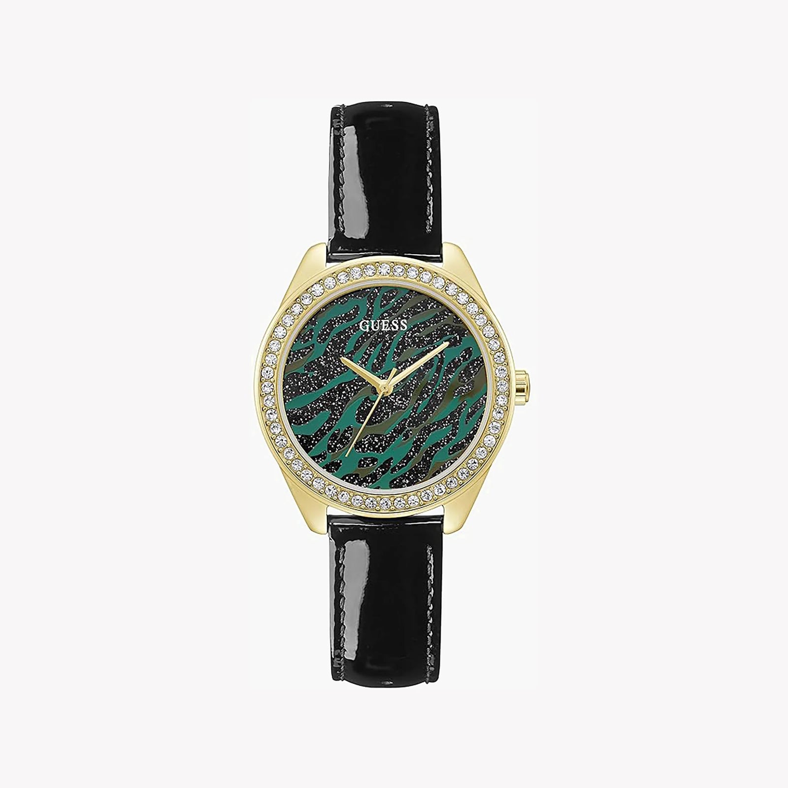 Guess Women's Gold Leather Watch, Multicolor Dial | Gw0110l1 by i-watch