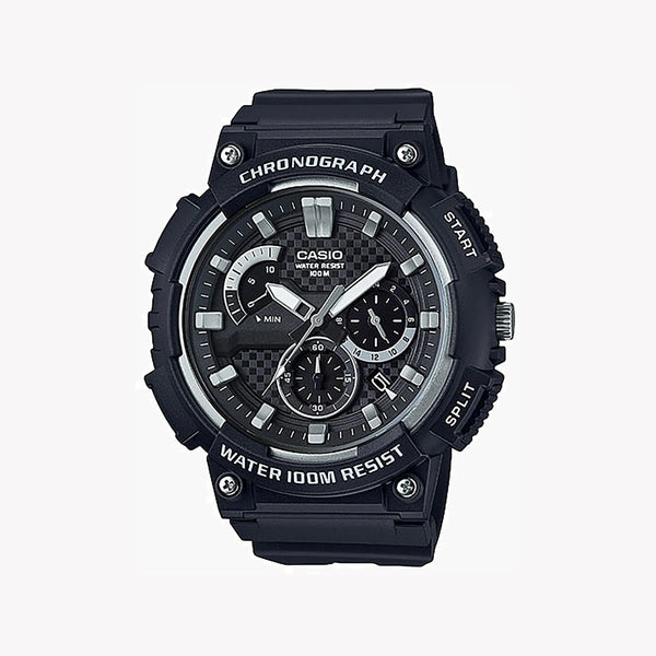 Casio Mcw-200h-1avdf Bold Adventurer - Rugged Elegance Men's Watch With Black Resin BAnd and Sleek Dial by i-watch