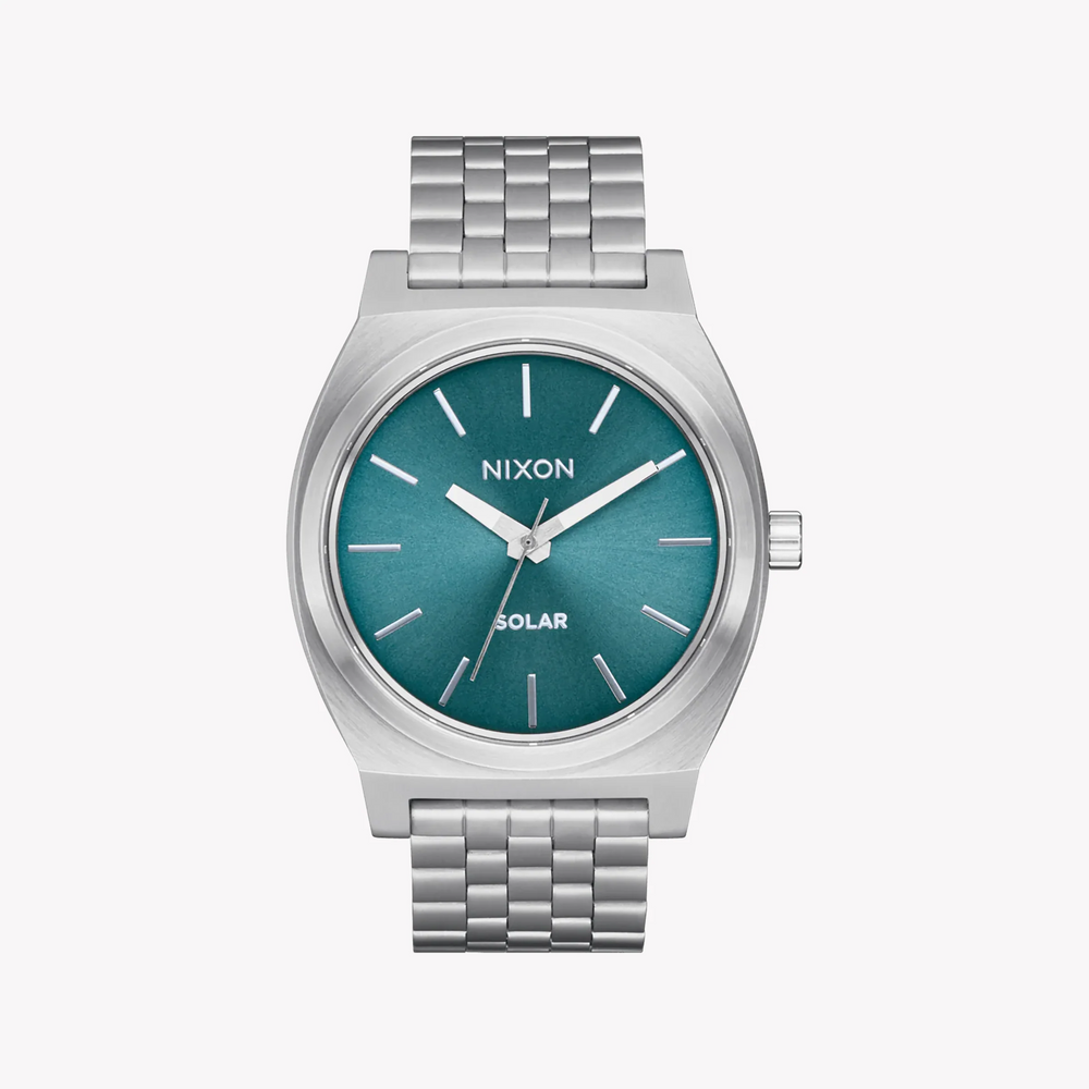 Nixon Men's Silver Stainless Steel Watch, Blue Dial | A1369-5161 by i-watch