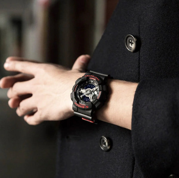 G-Shock Men's Black Resin Watch, Bold Design | Ga-110hr-1adr by i-watch