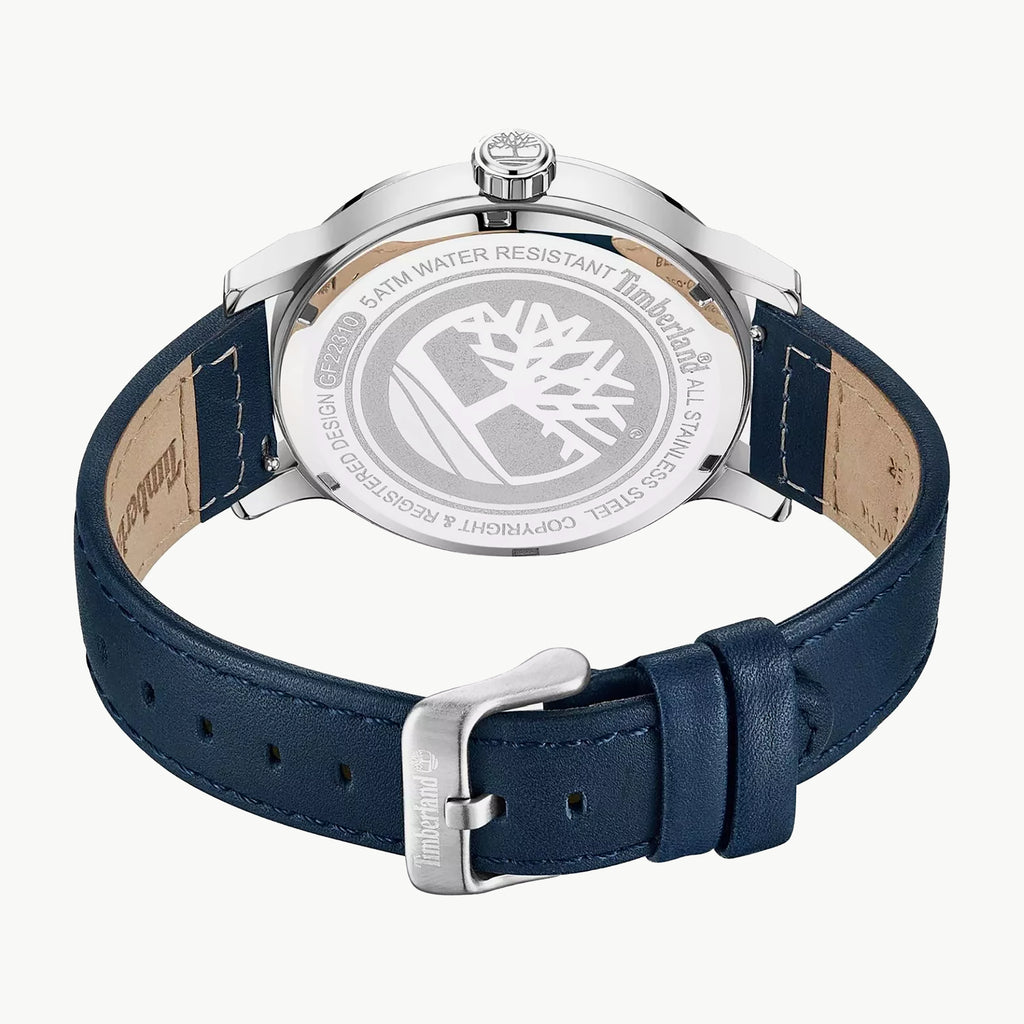 TIMBERLAND TDWGF2231005 - STURDY STYLE & FUNCTIONALITY MEN'S WATCH WITH BLUE LEATHER BAND & WHITE DIAL-i-Watch-2