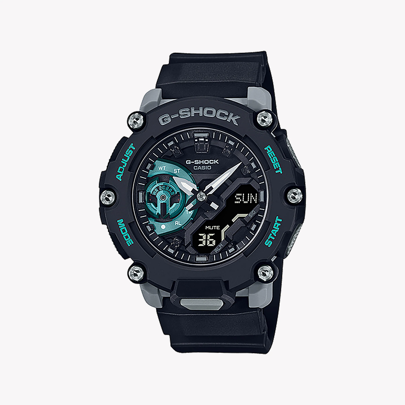 G-Shock Men's Black Resin Watch, Carbon Core Guard | Ga-2200m-1adr by i-watch