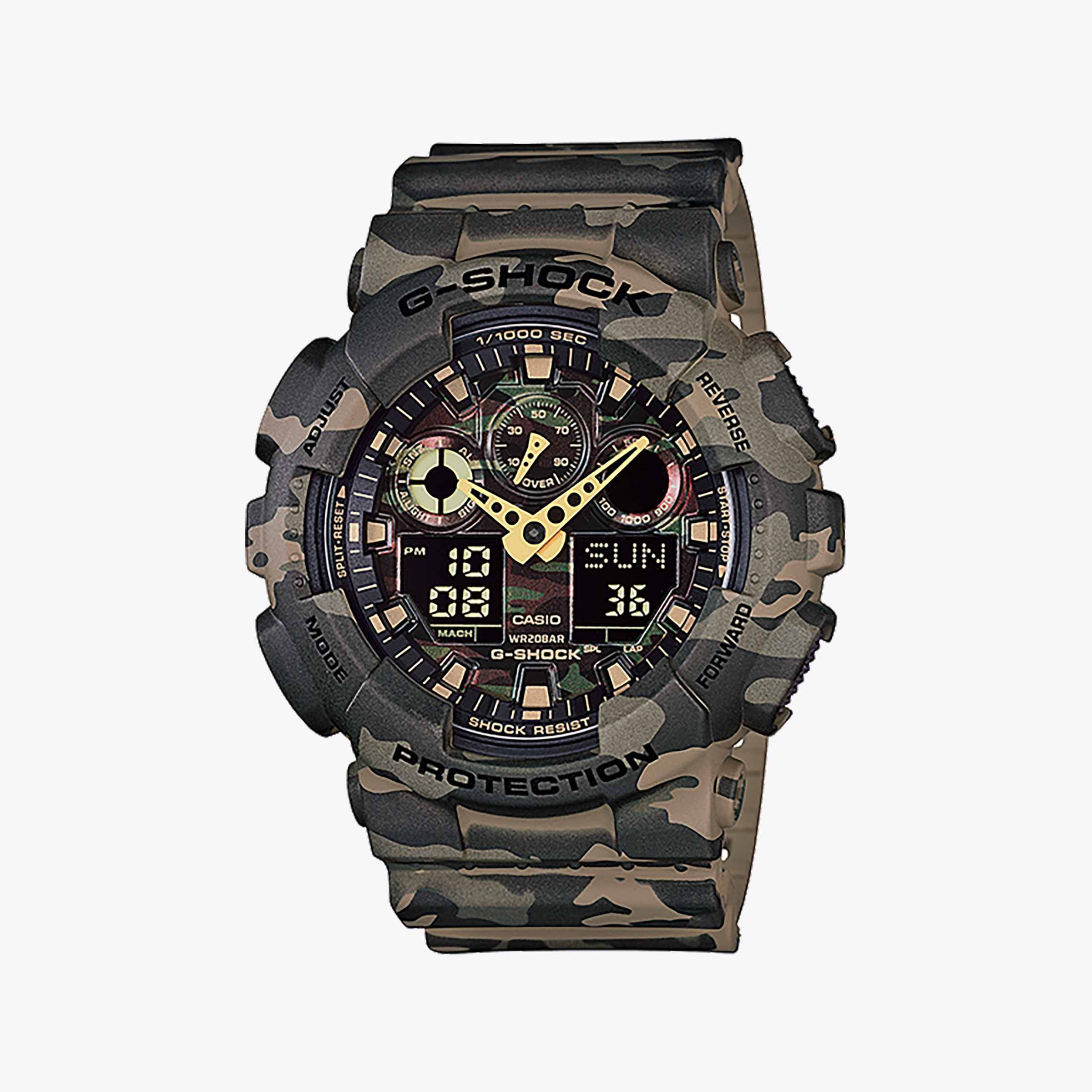 CASIO G-SHOCK GA100CM-5A ADVENTURE CAMO - MEN'S STYLISH & DURABLE TIMEPIECE