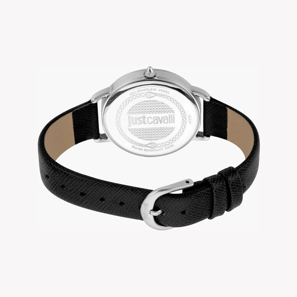 Just Cavalli Women's Black Leather Watch, Black Dial | Jc1l117l0015 by i-watch