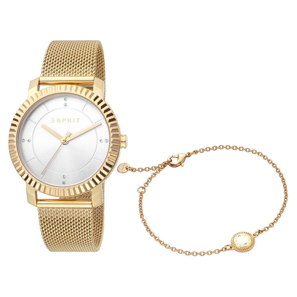 Esprit Women's Watch With Gold Stainless Steel Case And Gold Stainless Steel Band by i-watch