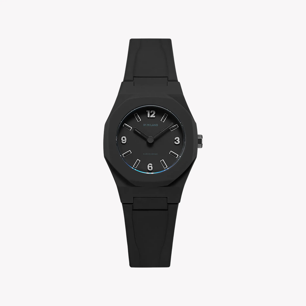 D1 MILANO Women's Black Silicone Watch, Stainless Steel | D1-NCRJ01 by i-watch