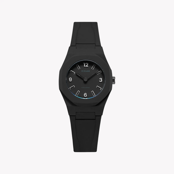 D1 MILANO Women's Black Silicone Watch, Stainless Steel | D1-NCRJ01 by i-watch