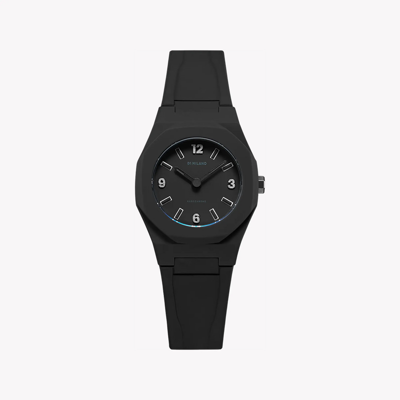 D1 MILANO Women's Black Silicone Watch, Stainless Steel | D1-NCRJ01 by i-watch