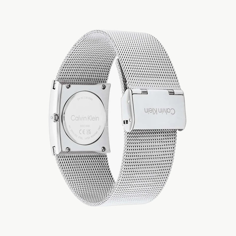 Ck Calvin Klein Women's Silver Watch, Black Dial | K2g271d6 by i-watch