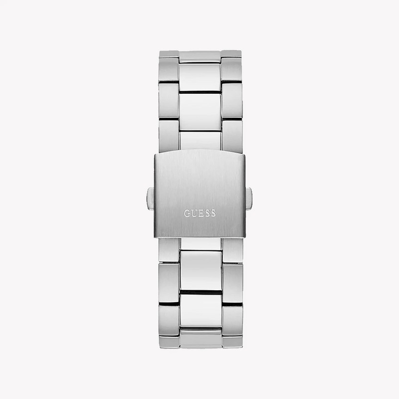 Guess Men's Silver Stainless Steel Watch, Black Dial | Gw0539g1 by i-watch