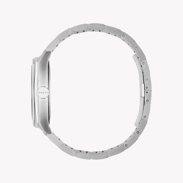Gucci Men's Silver Stainless Steel, Blue Dial | Ya142303 by i-watch