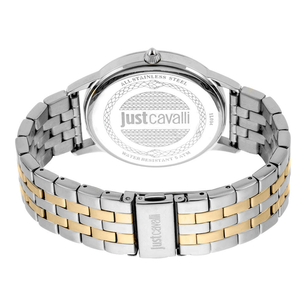 Just Cavalli Women's Silver & Gold Stainless Steel Watch, Silver Case | Jc1l094m0085 by i-watch