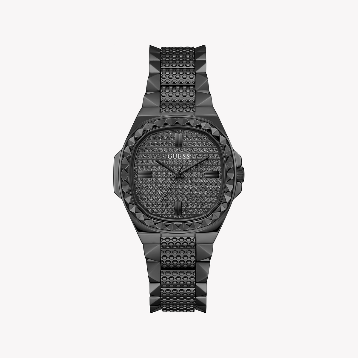 GUESS GW0601L2 BLACK ELEGANCE - STUNNING WOMEN'S WATCH WITH STAINLESS STEEL BAND