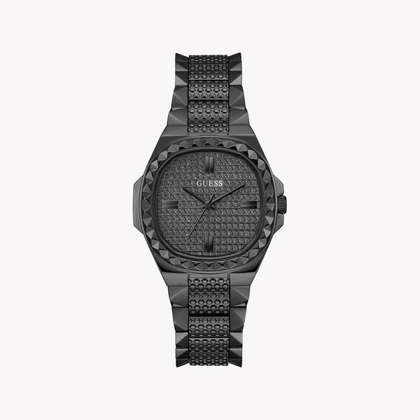 Guess Women's Black Stainless Steel Watch, Black Dial | Gw0601l2 by i-watch