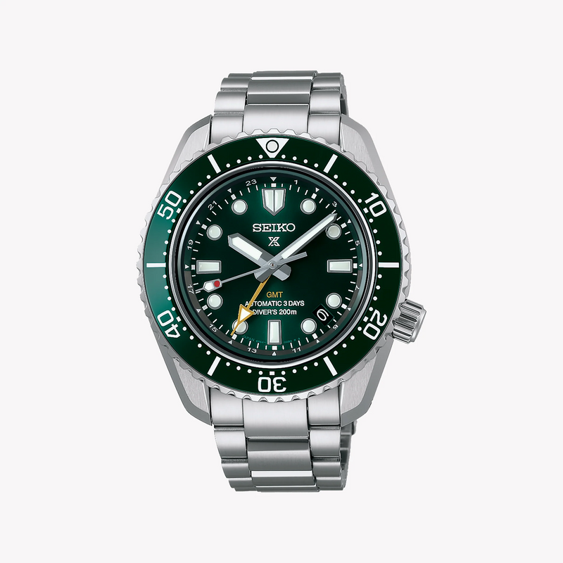 Seiko Prospex Men's Stainless Steel Green Watch, Silver Case | Spb381j1 by i-watch