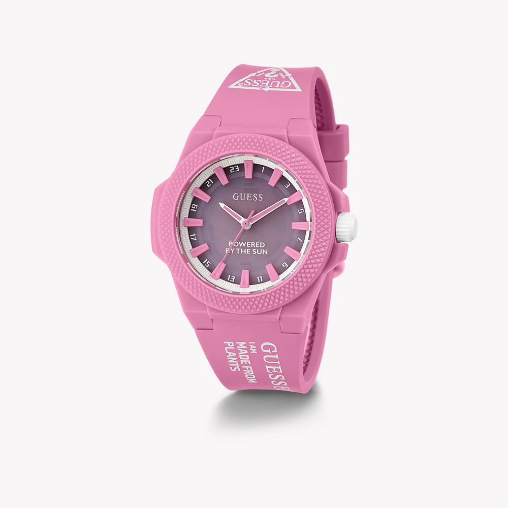 Guess Women's Pink Plastic Watch, Pink Dial | Gw0587l3 by i-watch