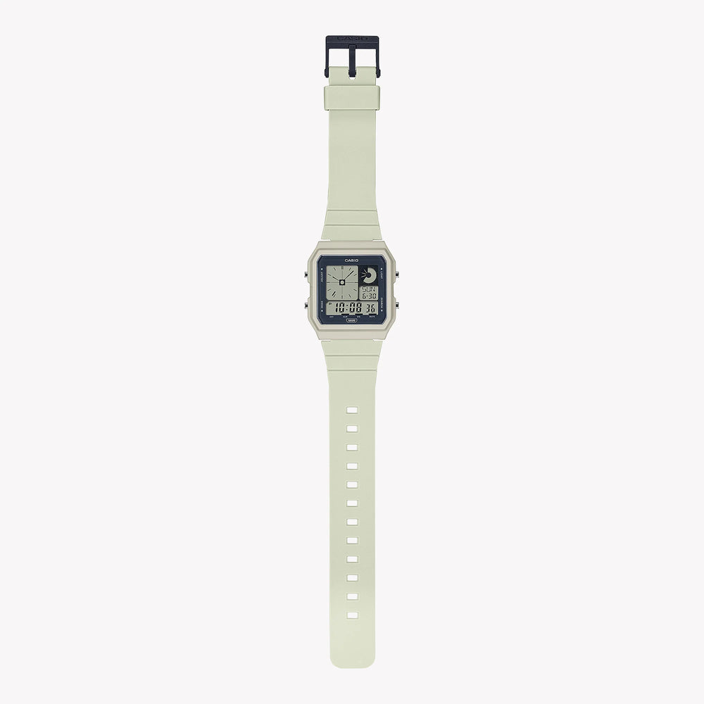 Casio Lf-20w-8adf Modern Classic - Embrace Every Moment Unisex Watch With Sleek White Resin BAnd and Digital Display by i-watch