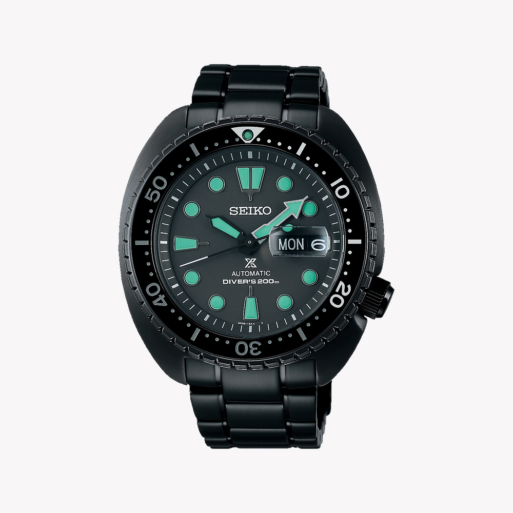 Seiko Prospex Men's Black Stainless Steel Watch, Black Dial | Srpk43k1 by i-watch