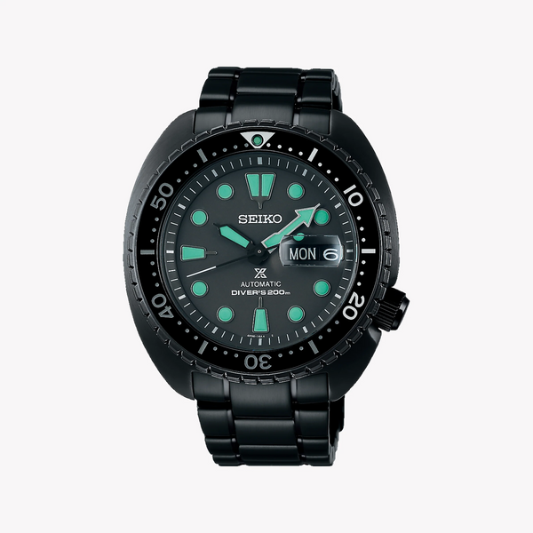 Seiko Prospex Men's Black Stainless Steel Watch, Black Dial | Srpk43k1 by i-watch