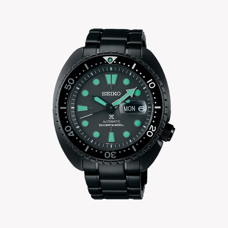 Seiko Prospex Men's Black Stainless Steel Watch, Black Dial | Srpk43k1 by i-watch
