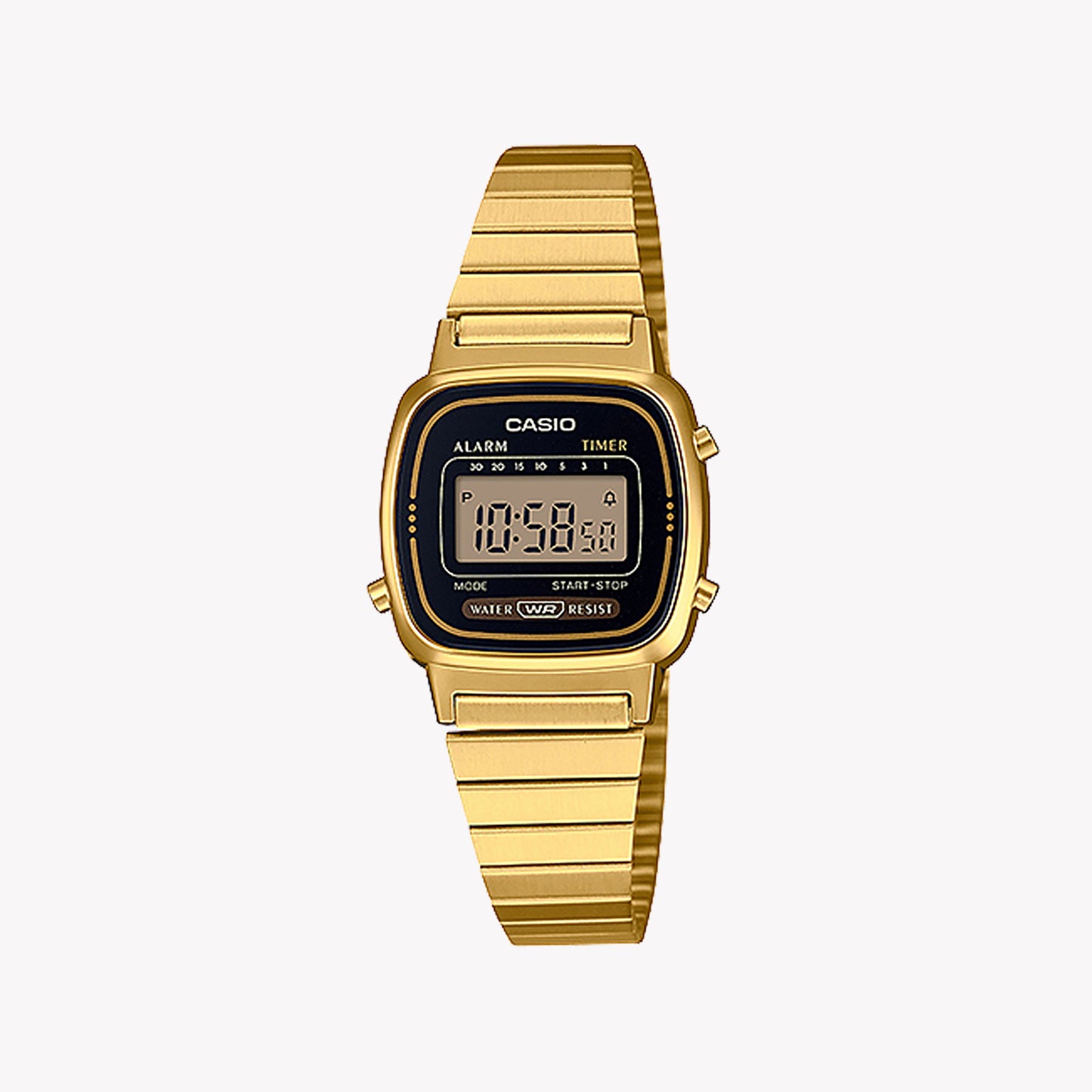 Casio Vintage Mini Gold Black LA-670WGA-1DF Women's Watch