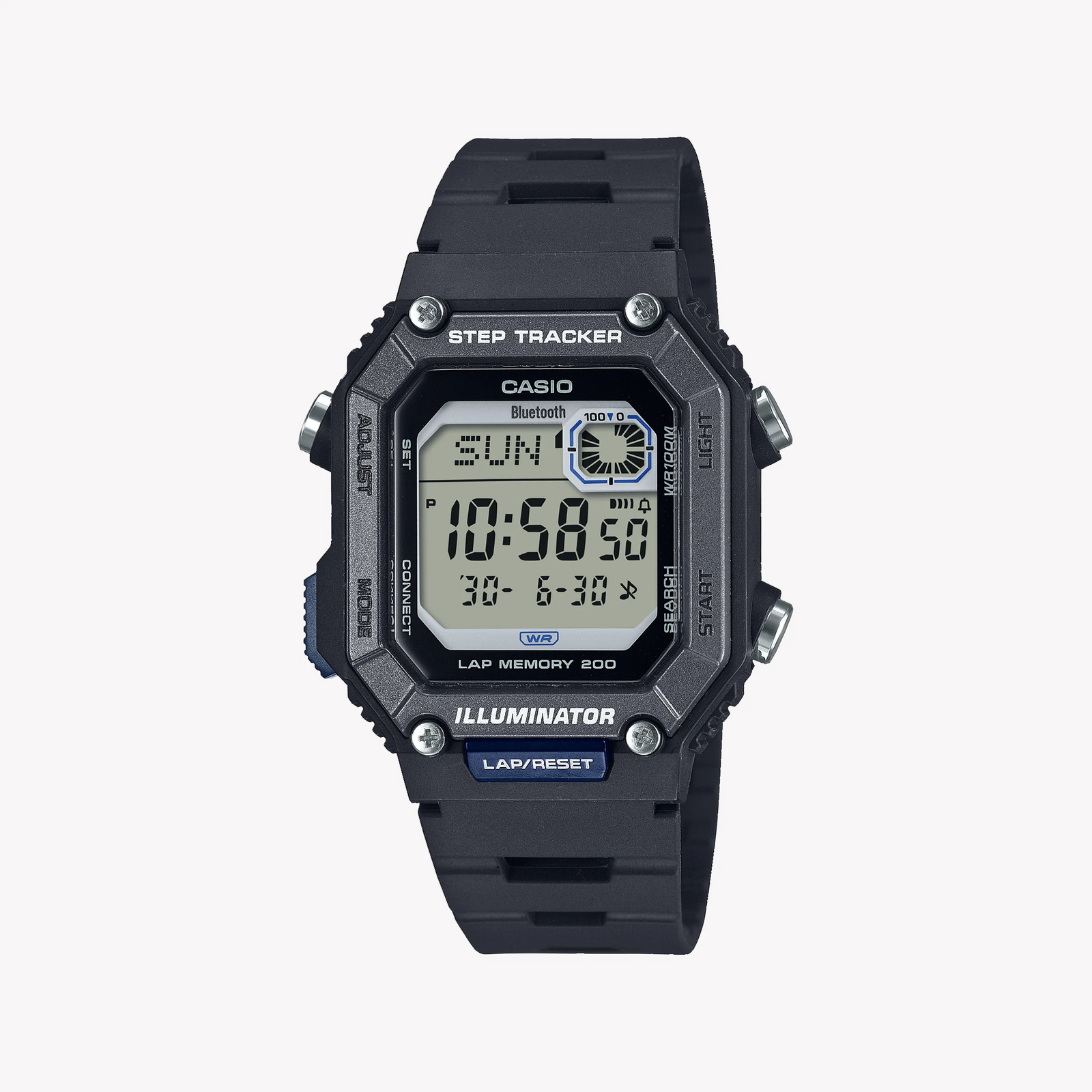 Casio Unisex Black Resin Watch, Digital Dial | Ws-B1000-1avdf by i-watch