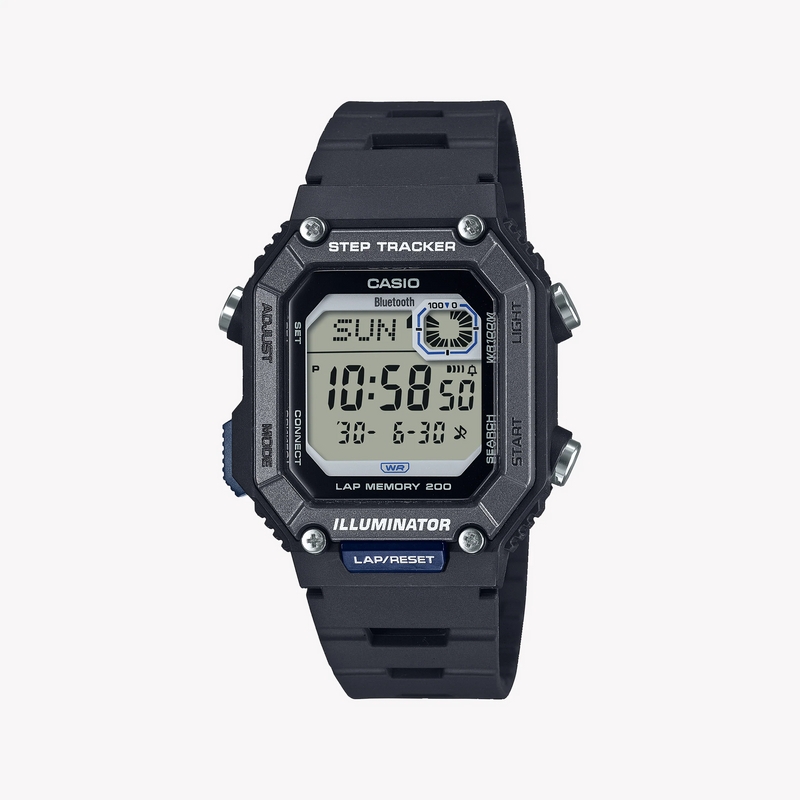 Casio Unisex Black Resin Watch, Digital Dial | Ws-B1000-1avdf by i-watch