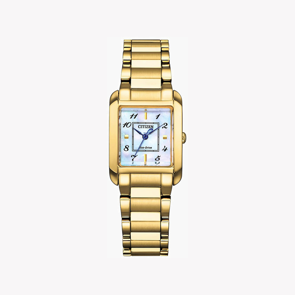 CITIZEN EW5602-81D - LUXE GOLD ELEGANCE - Versatile Women’s Watch with White Dial & Precision Movement