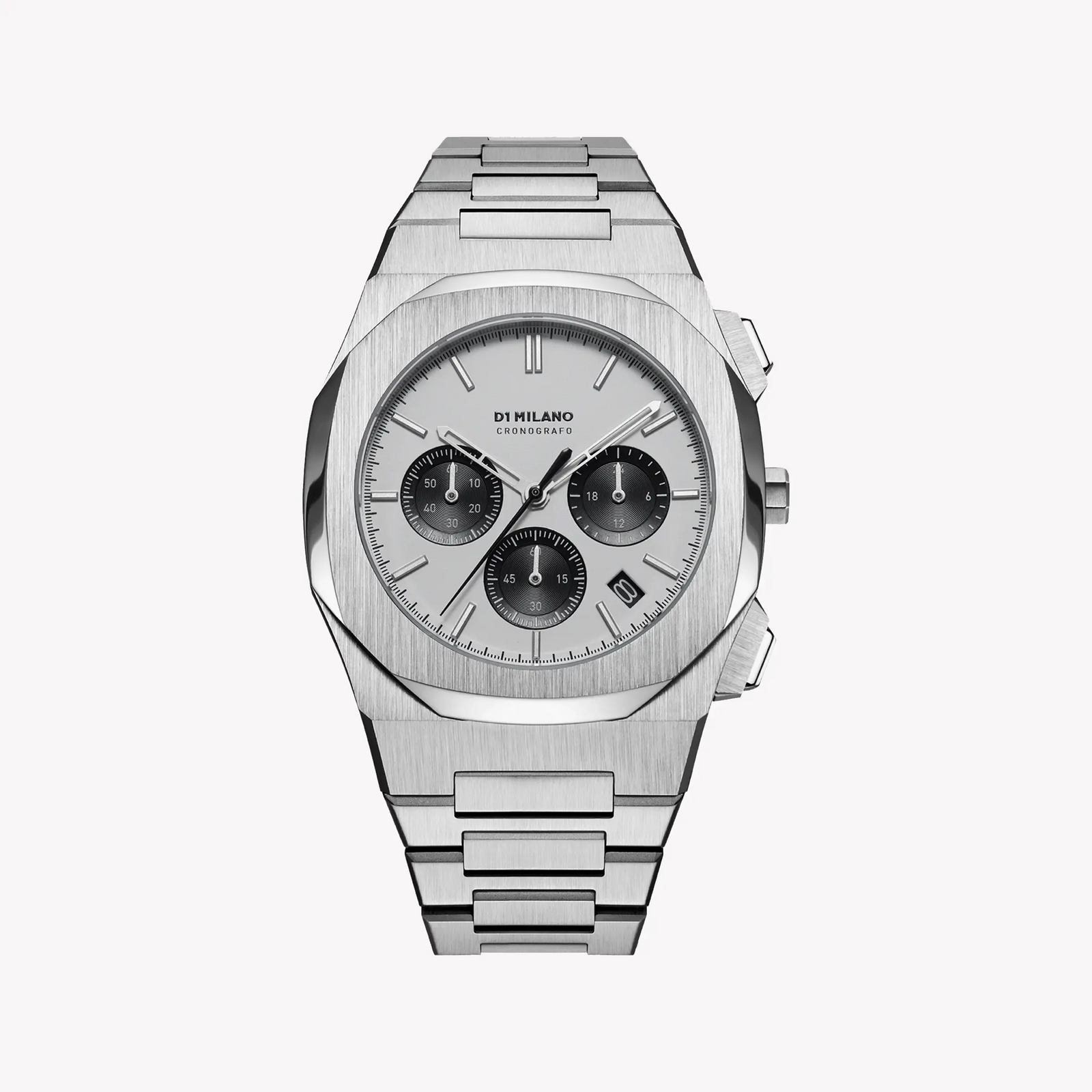 D1 MILANO Men's Silver Stainless Steel Watch, Silver Dial | D1-CHBJ05 by i-watch