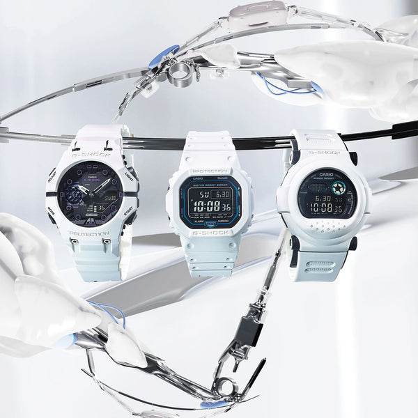 Casio G-Shock Dw-B5600sf-7dr Chic Resilience - Men's Stylish White Digital Timepiece by i-watch