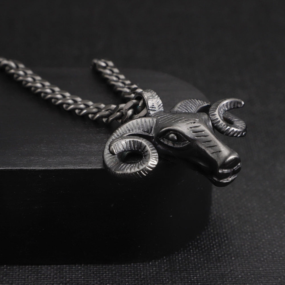 Zink Men's Black Stainless Steel Necklace | Zjpd023gn by i-watch