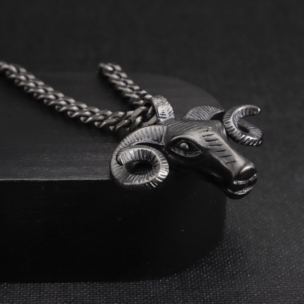 Zink Men's Black Stainless Steel Necklace | Zjpd023gn