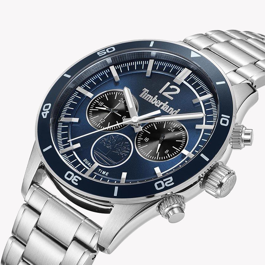 TIMBERLAND TDWGK2230905 RUGGED ELEGANCE - MEN'S STAINLESS STEEL WATCH with Blue Dial & Water Resistance-i-Watch-3