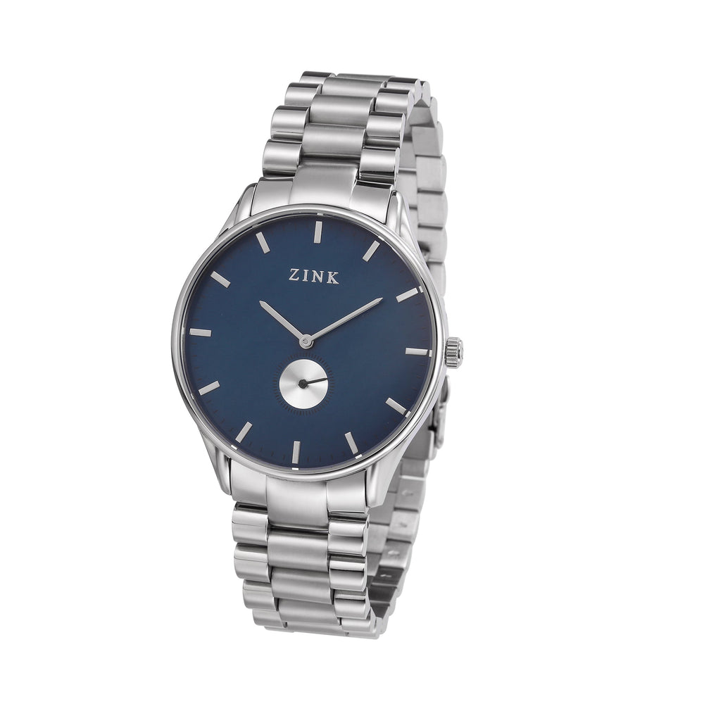 Zink Zk130g5ss-46 - Elegant Silver & Blue Timepiece For Modern Men by i-watch