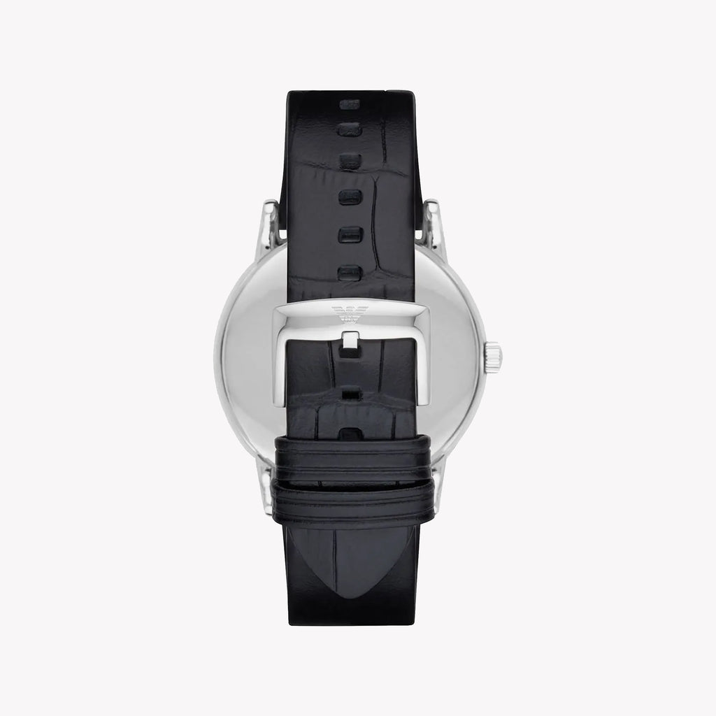 EMPORIO ARMANI AR2500 - ELEGANT TIMEPIECE FOR MODERN MEN WITH BLACK LEATHER BAND-i-Watch-3