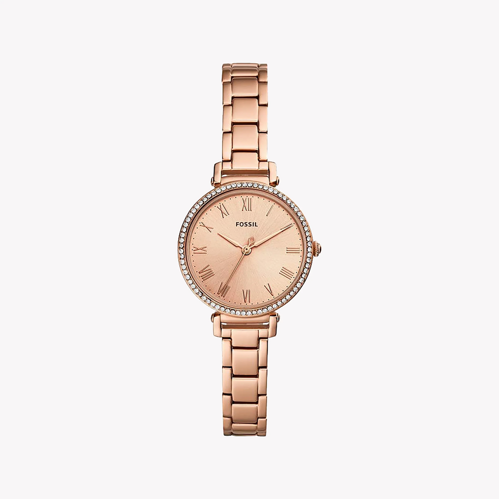 Fossil Women's Rose Gold Watch, Stainless Steel | Es4447 by i-watch