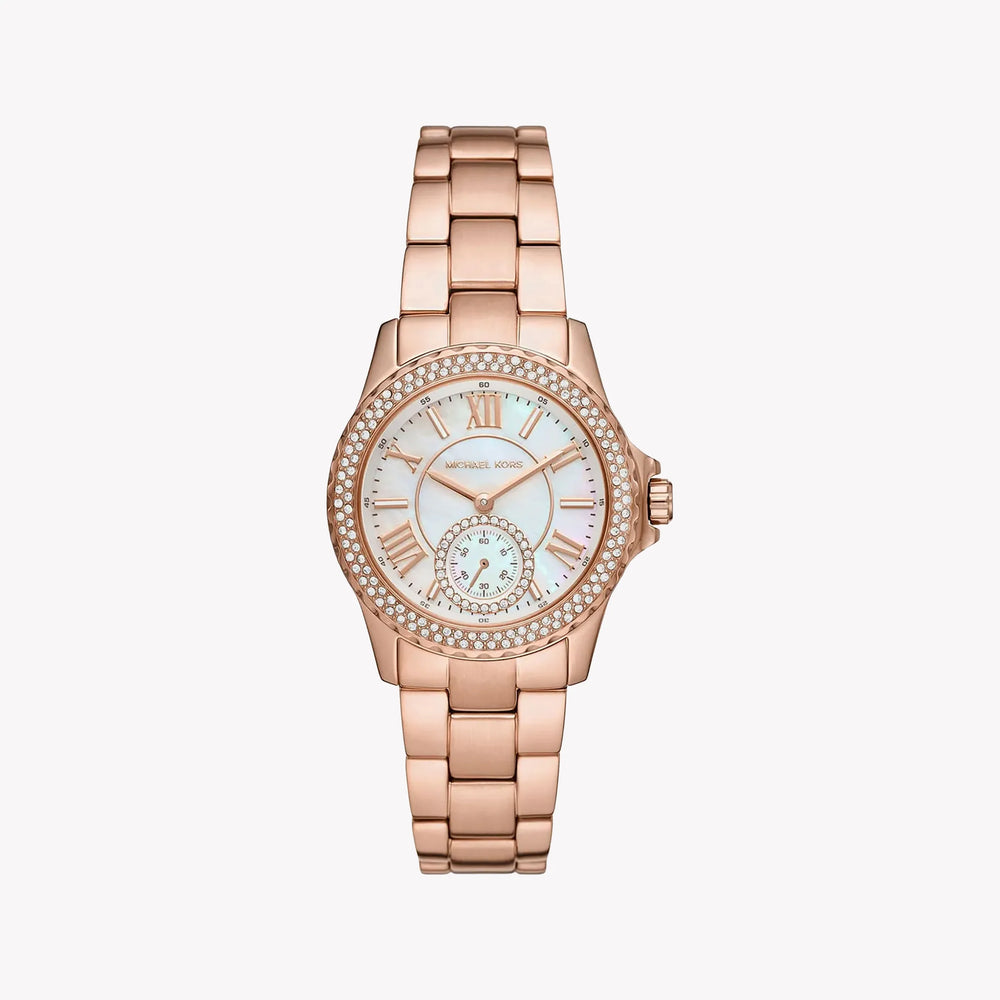 Michael Kors Women's Rose Gold Watch, White Dial | Mk7364 by i-watch