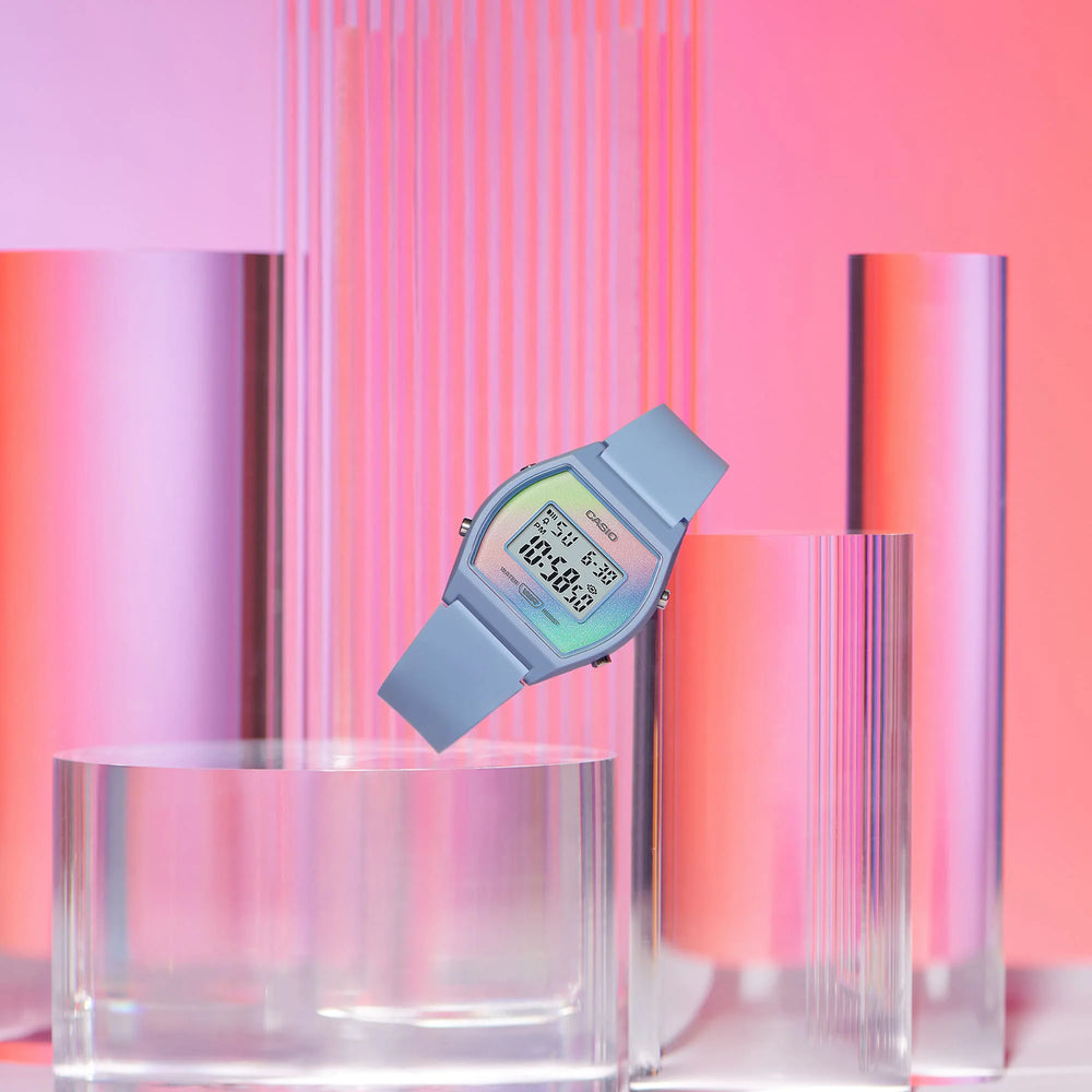 Casio Women's Blue Resin Watch, Digital Display | Lw-205h-2aef by i-watch
