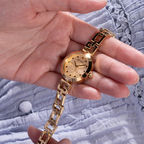 Guess Women's Gold Watch, Champagne Dial | Gw0549l2 by i-watch