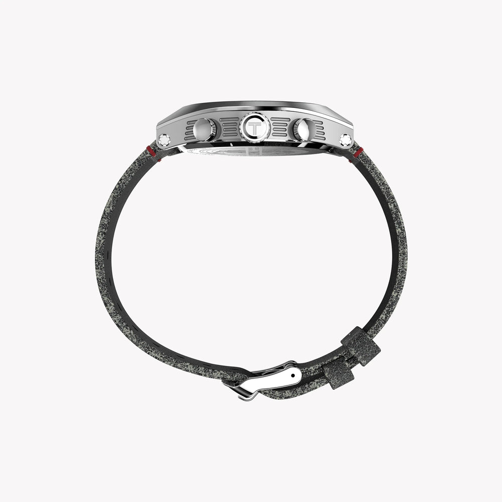 Timex Men's Legacy Tonneau, Black Dial/Black Leather | Tw2u14100zv by i-watch