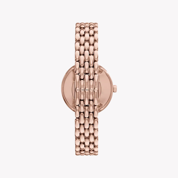 Emporio Armani Women's Rose Gold Watch, Black Dial | Ar11432 by i-watch