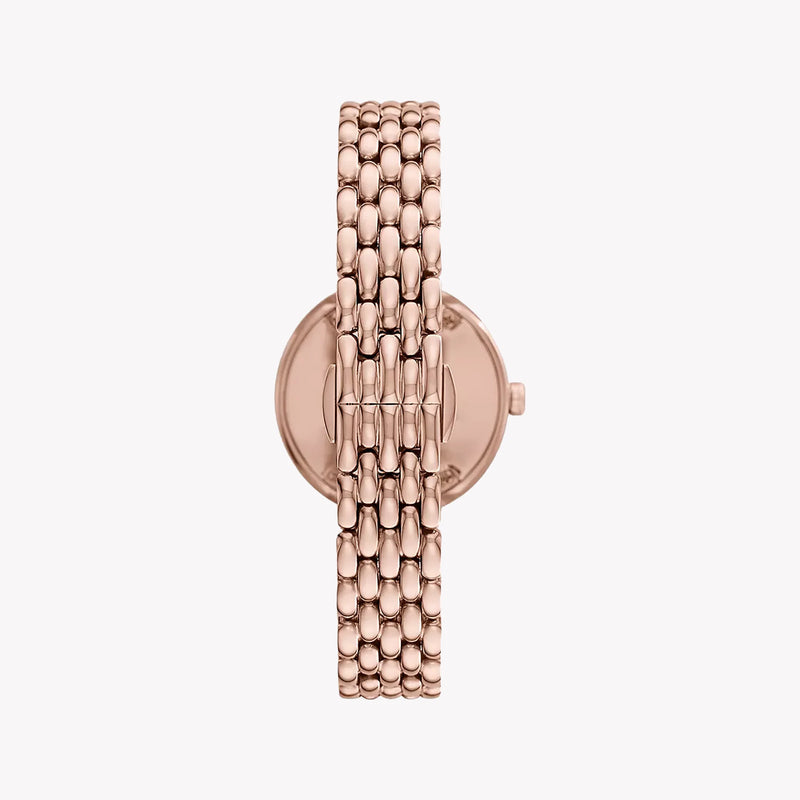 Emporio Armani Women's Rose Gold Watch, Black Dial | Ar11432 by i-watch