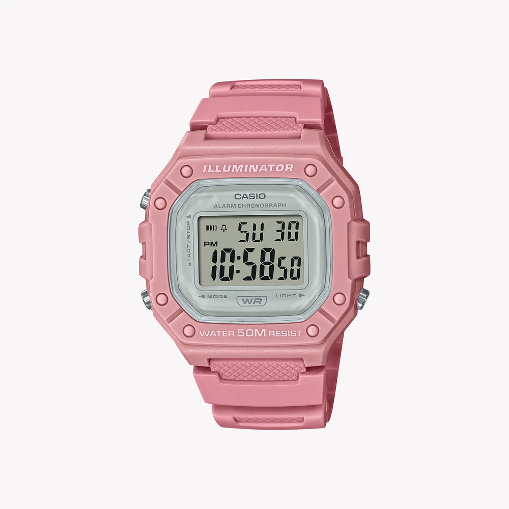 Casio Unisex Pink Resin Watch, Quartz Movement | Skuw-218hc-4a by i-watch