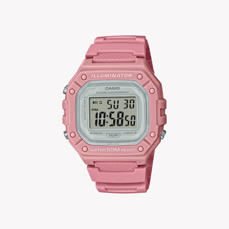 Casio Unisex Pink Resin Watch, Quartz Movement | Skuw-218hc-4a by i-watch
