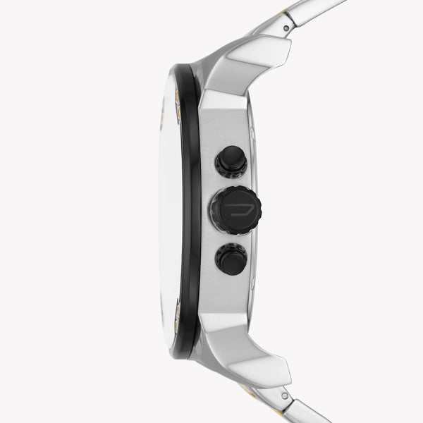 Diesel Men's Black Stainless Steel Watch, Gold/Silver Band | Dz7459 by i-watch