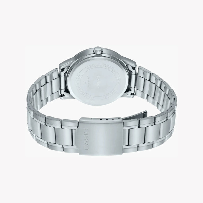 Casio Mtp-V002d-2b3udf - Elegant Sporty Timepiece For Every Adventure Men's Watch With Silver BAnd and Blue Dial by i-watch